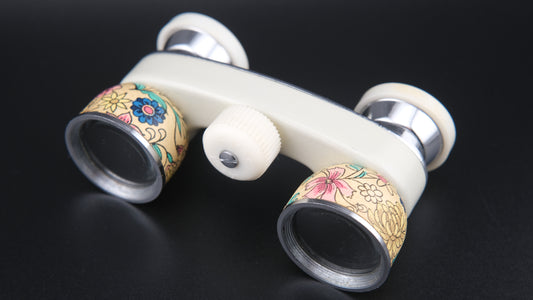 Vintage Floral Charm 3X Opera Glasses – J-B195 Alpha E61 – Made in Japan