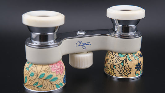 Vintage Floral Charm 3X Opera Glasses – J-B195 Alpha E61 – Made in Japan
