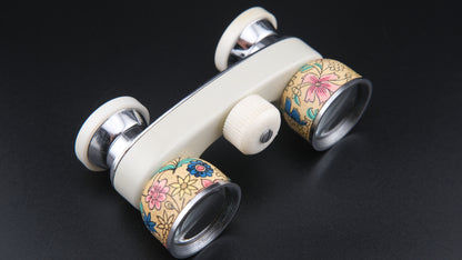 Vintage Floral Charm 3X Opera Glasses – J-B195 Alpha E61 – Made in Japan