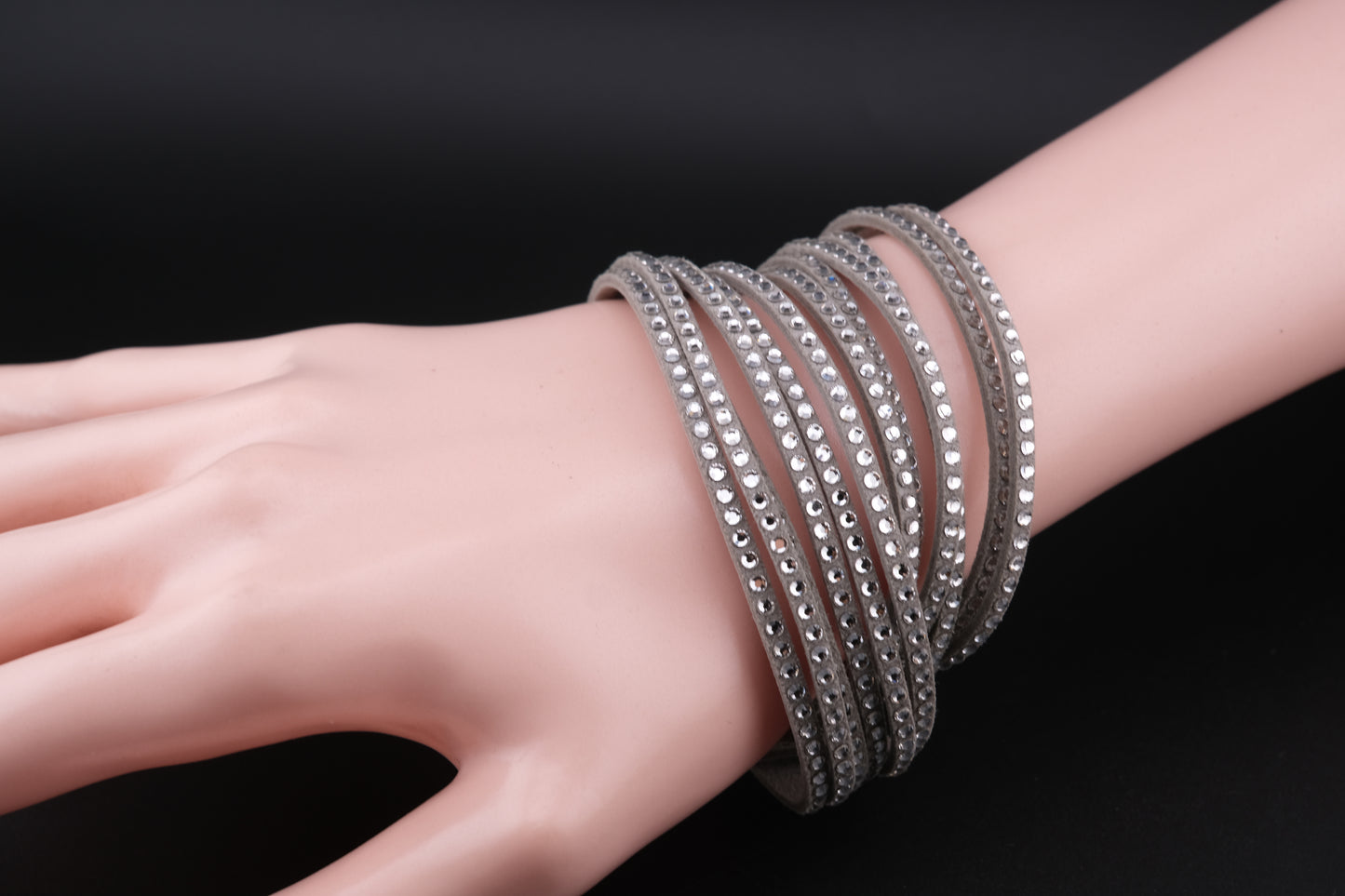 Vintage Swarovski Crystal Bracelet – Gold Tone, Sparkling Rhinestones