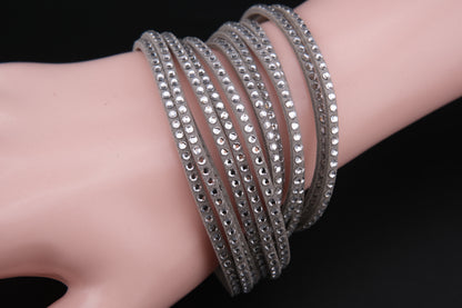 Vintage Swarovski Crystal Bracelet – Gold Tone, Sparkling Rhinestones