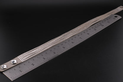 Vintage Swarovski Crystal Bracelet – Gold Tone, Sparkling Rhinestones