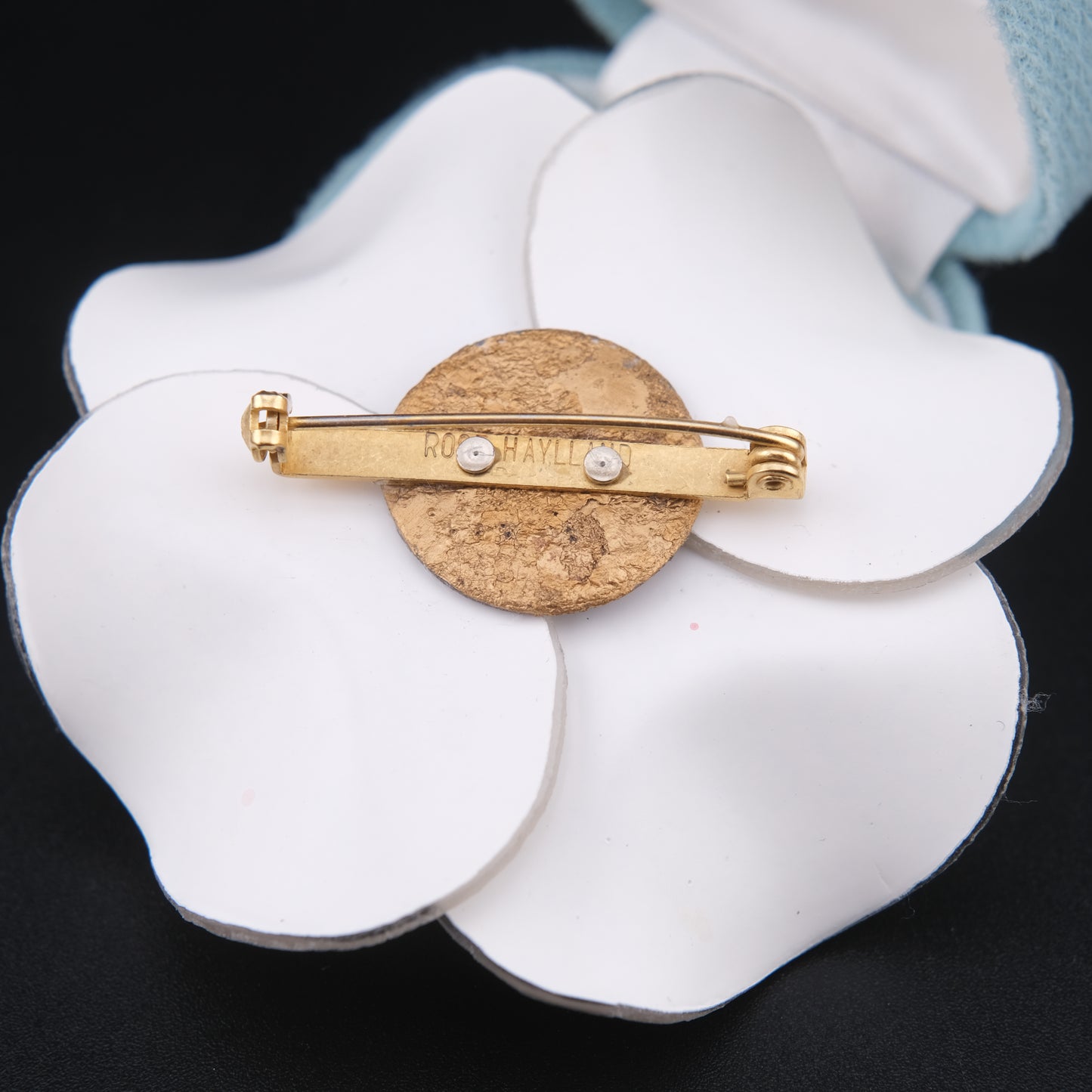 ❤️ Rose Haylland White Flower Brooch – Vintage Statement Pin – 2.5"
