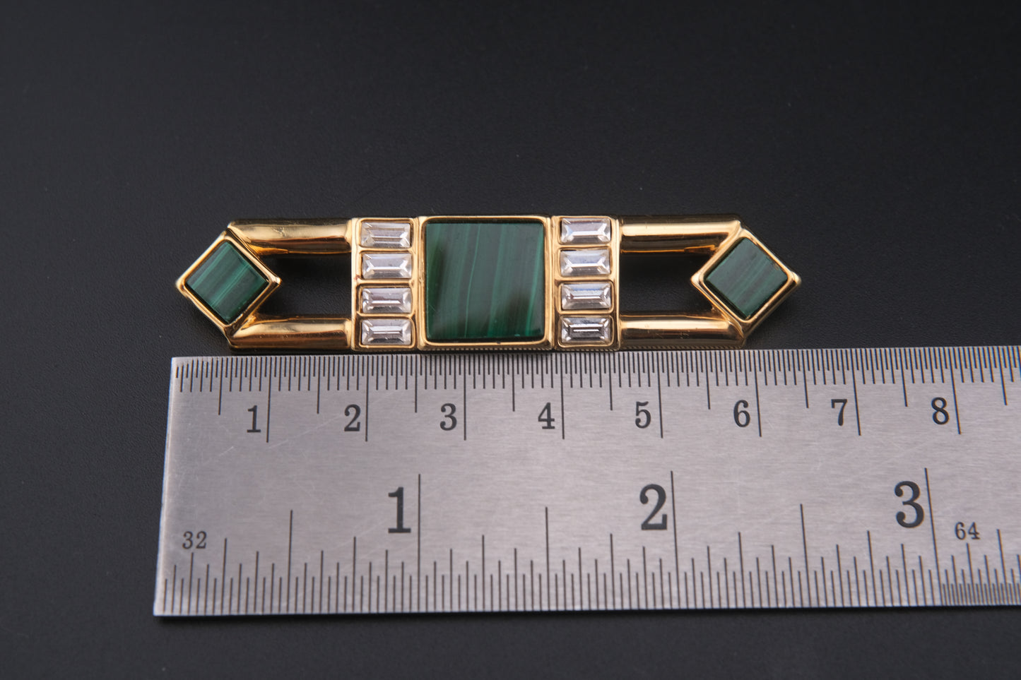 Vintage Elizabeth Koller Bar Brooch – Austrian Art Deco Revival