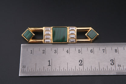 Vintage Elizabeth Koller Bar Brooch – Austrian Art Deco Revival