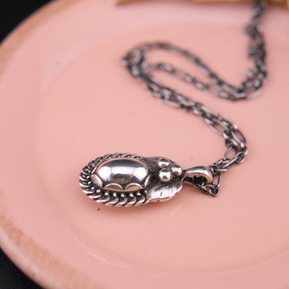 Vintage Georg Jensen 925 Sterling Silver Pendant Necklace – Denmark, 1992