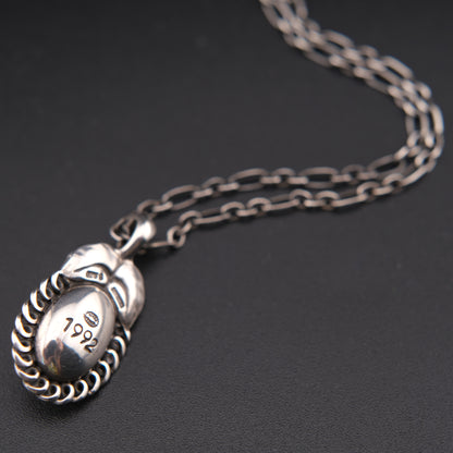 Vintage Georg Jensen 925 Sterling Silver Pendant Necklace – Denmark, 1992