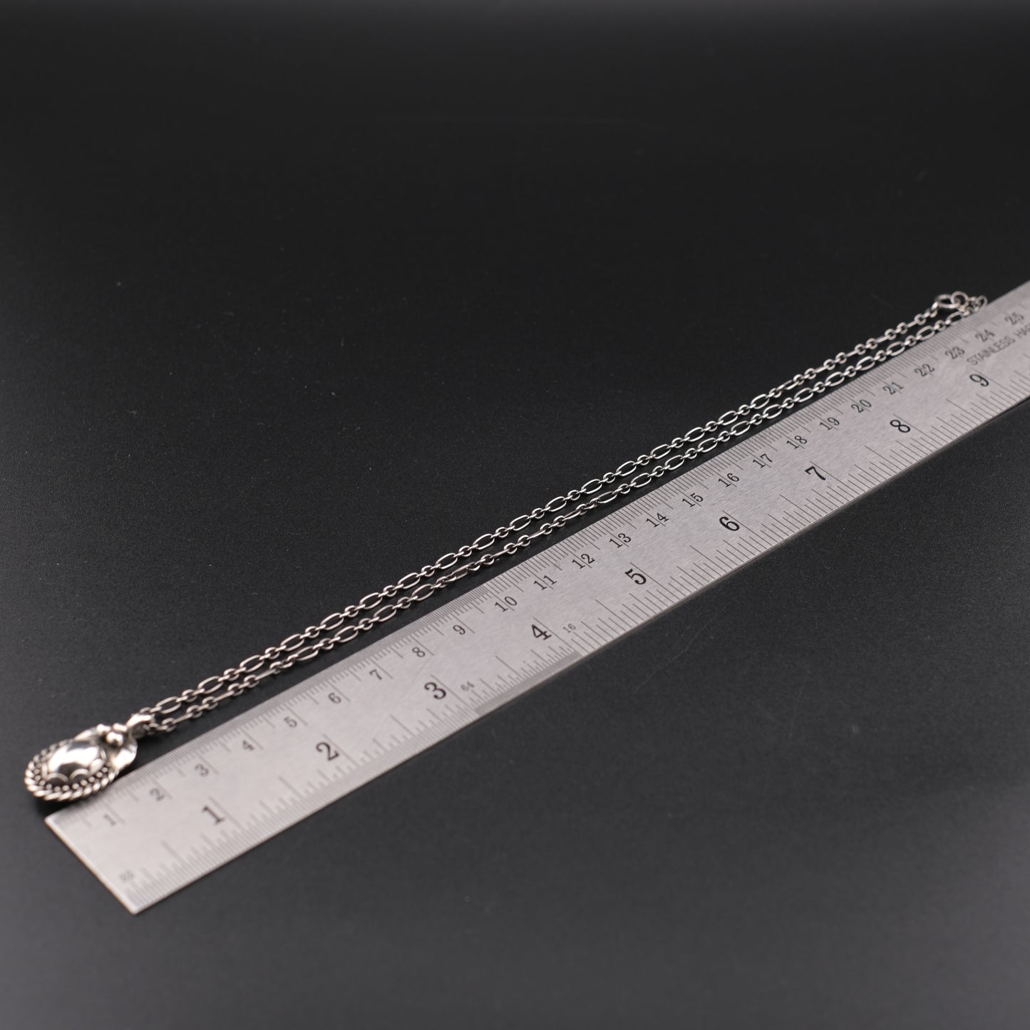 Vintage Georg Jensen 925 Sterling Silver Pendant Necklace – Denmark, 1992