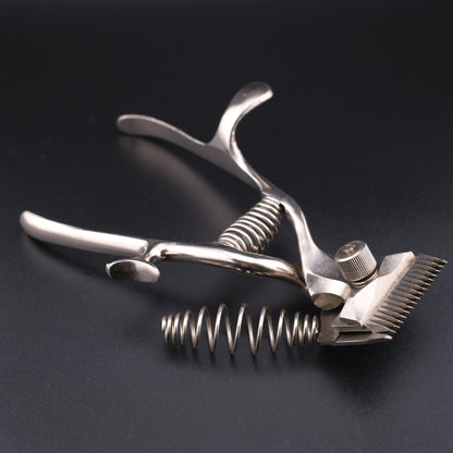Vintage Barber Hand Clipper – Manual Portable Trimmer with Extra Spring