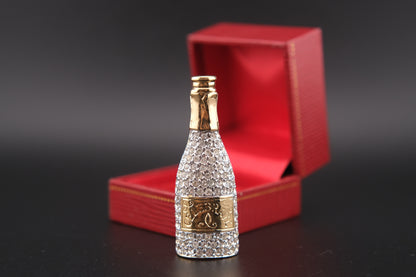 Carolee Crystal Champagne Bottle Limited Edition 2000 Brooch