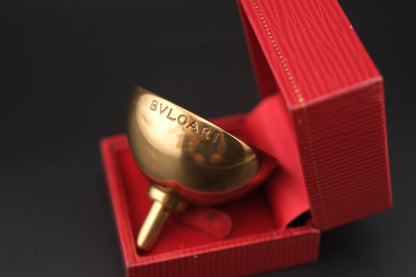 BVLGARI Bulgari Perfume Funnel – Vintage Designer 1990s Brass