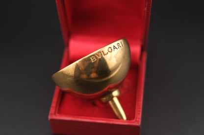 BVLGARI Bulgari Perfume Funnel – Vintage Designer 1990s Brass