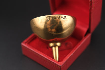 BVLGARI Bulgari Perfume Funnel – Vintage Designer 1990s Brass