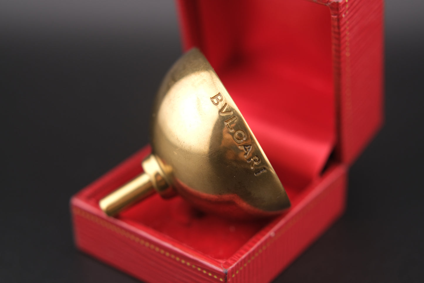BVLGARI Bulgari Perfume Funnel – Vintage Designer 1990s Brass