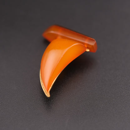 ❤️ Vintage Soviet Baltic Amber Sailboat Brooch – Yellow & Cognac Amber Pin