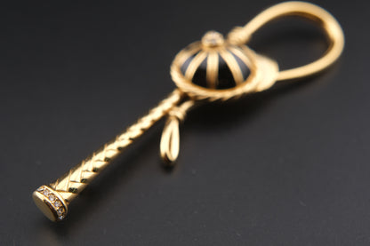 Vintage Henkel & Grossé Equestrian Jockey Cap & Horse Whip Brooch