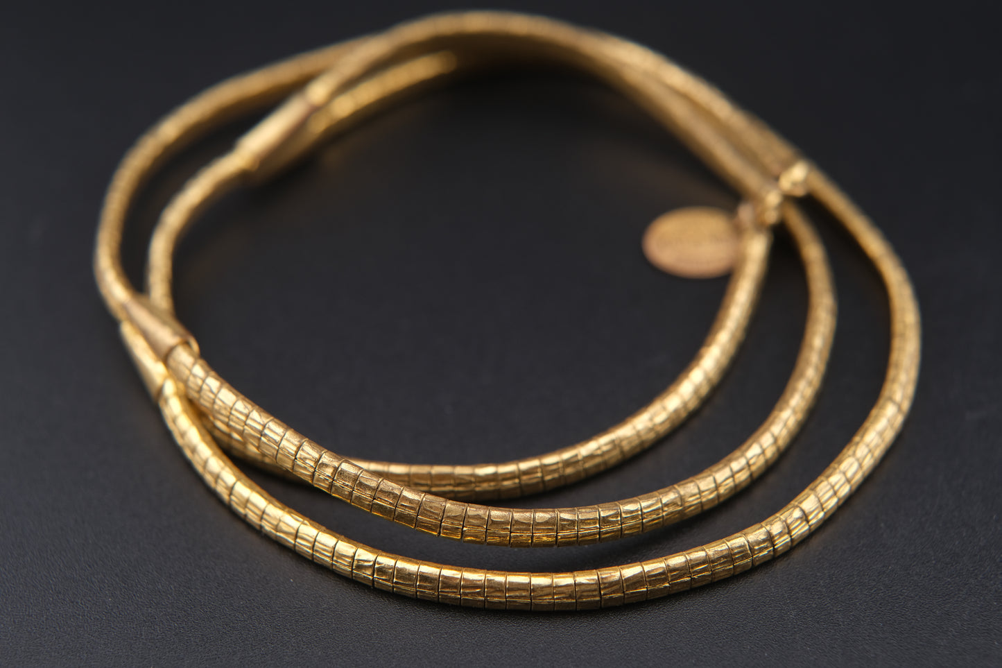 Vintage Nina Ricci Double-Strand Gold-Tone Choker Necklace