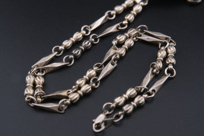 ✧ Vintage Signed Goldette Necklace – Victorian Revival Crystal Pendant ✧