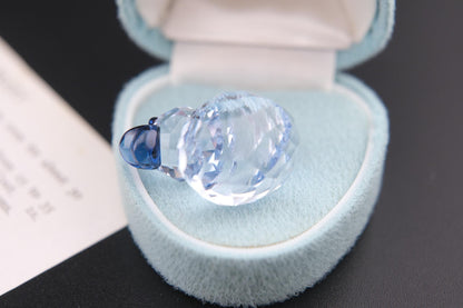 Swarovski Crystal Duck Figurine – Light Blue with Original Box