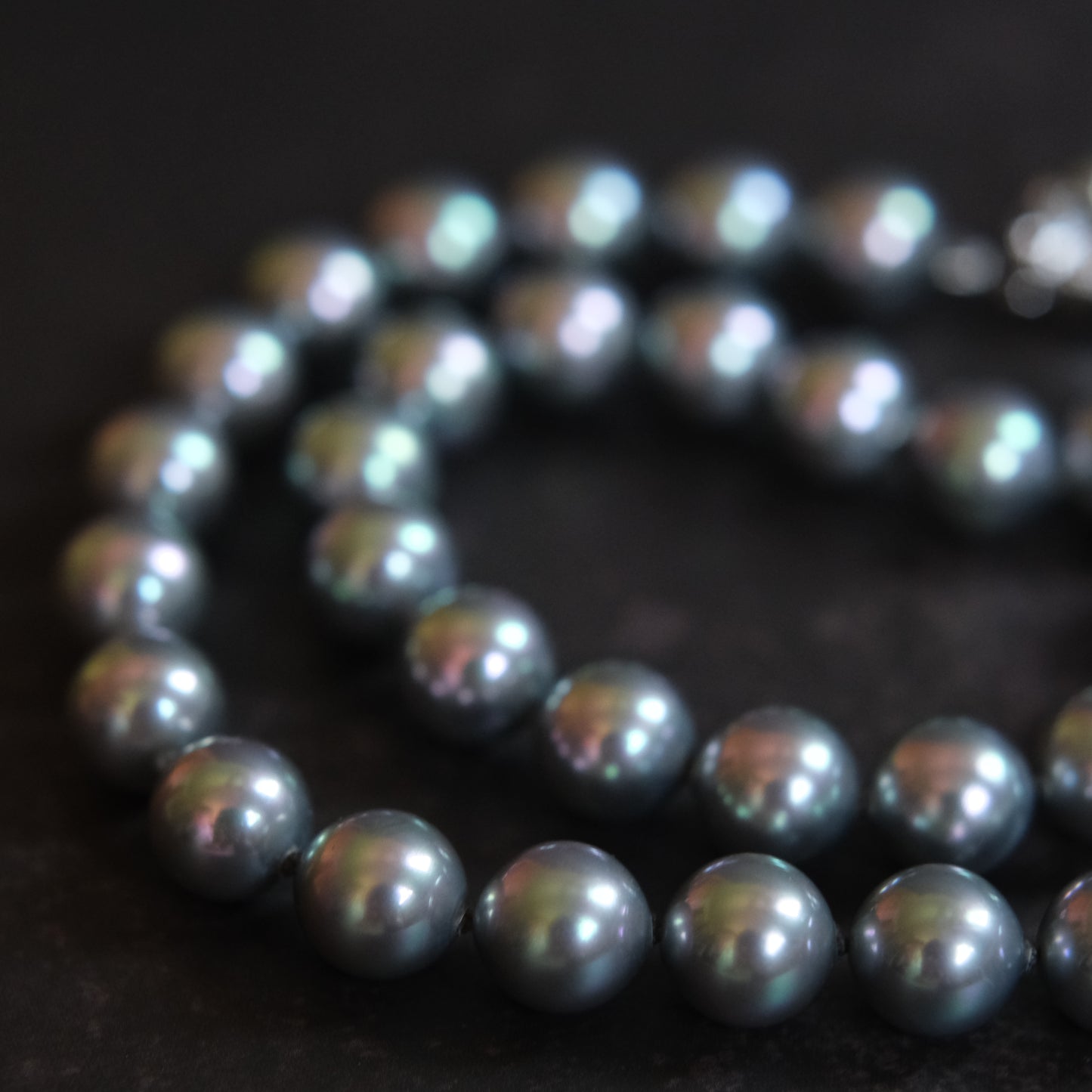 ❤️Majorica Grey Pearl Necklace & Earrings Set – SV Clasp