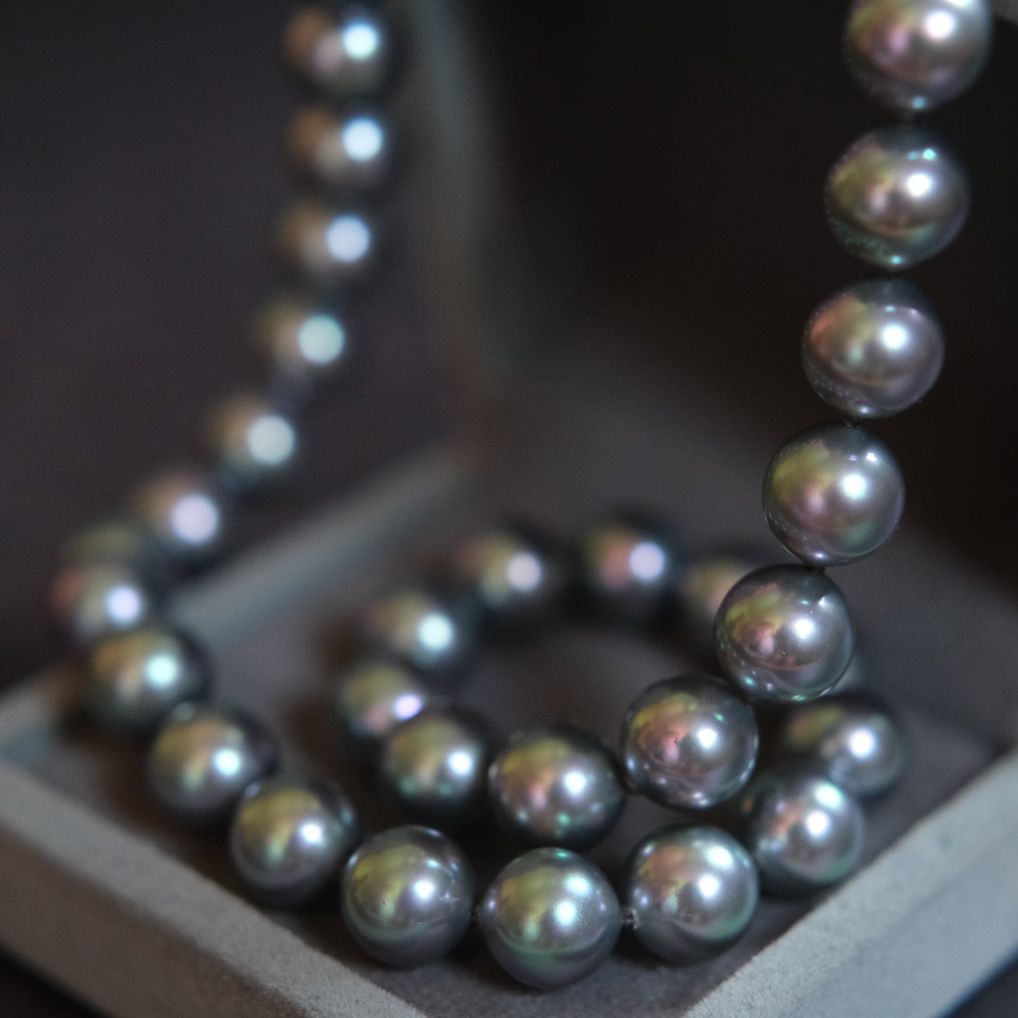 ❤️Majorica Grey Pearl Necklace & Earrings Set – SV Clasp