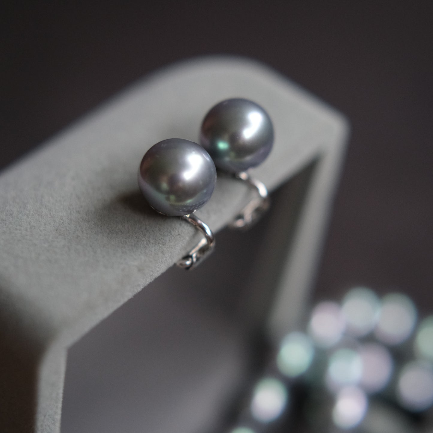 ❤️Majorica Grey Pearl Necklace & Earrings Set – SV Clasp