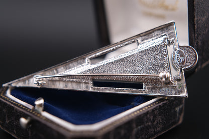 Vintage Jean Louis Scherrer Geometric Brooch
