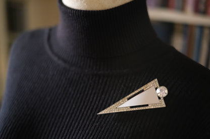 Vintage Jean Louis Scherrer Geometric Brooch