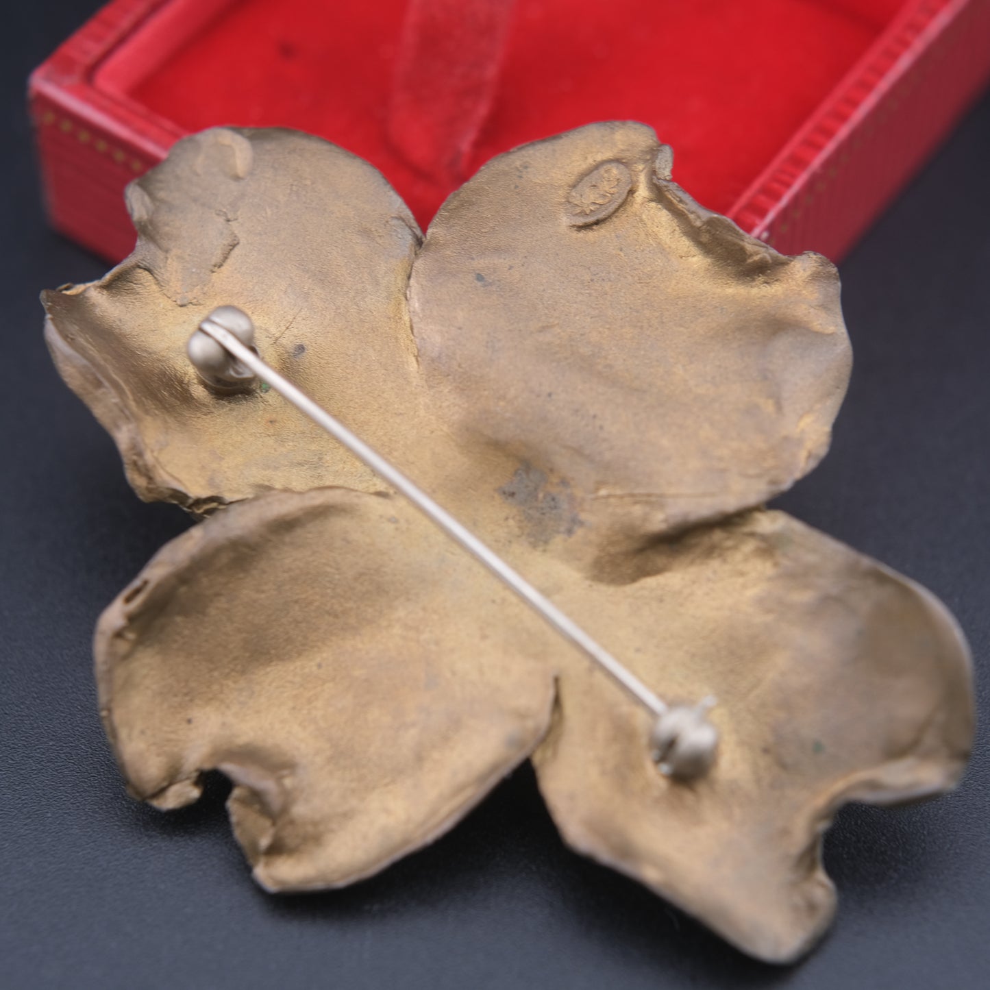 Michael Michaud Dogwood Brooch – Bronze with Silver & Copper Plated Petals