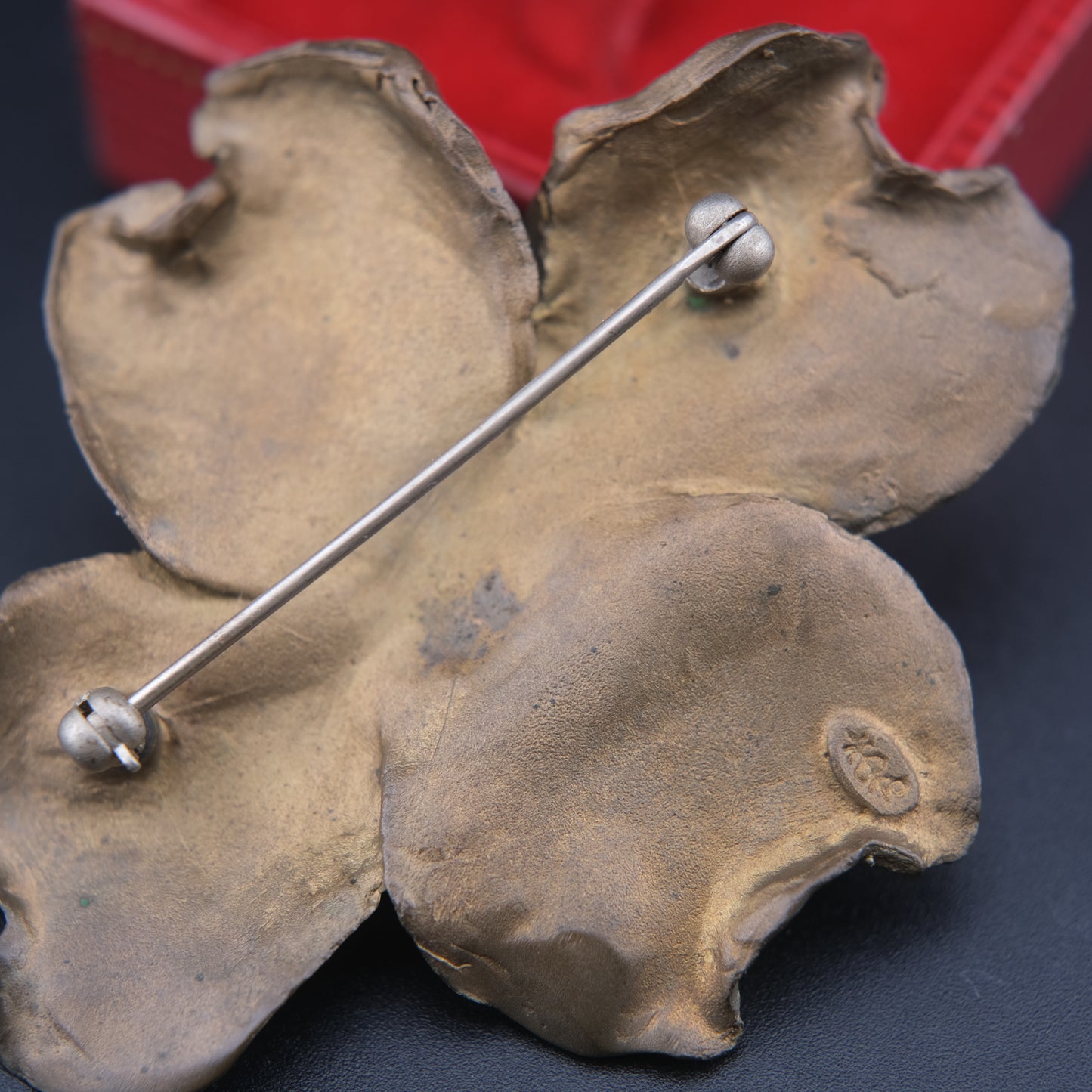 Michael Michaud Dogwood Brooch – Bronze with Silver & Copper Plated Petals