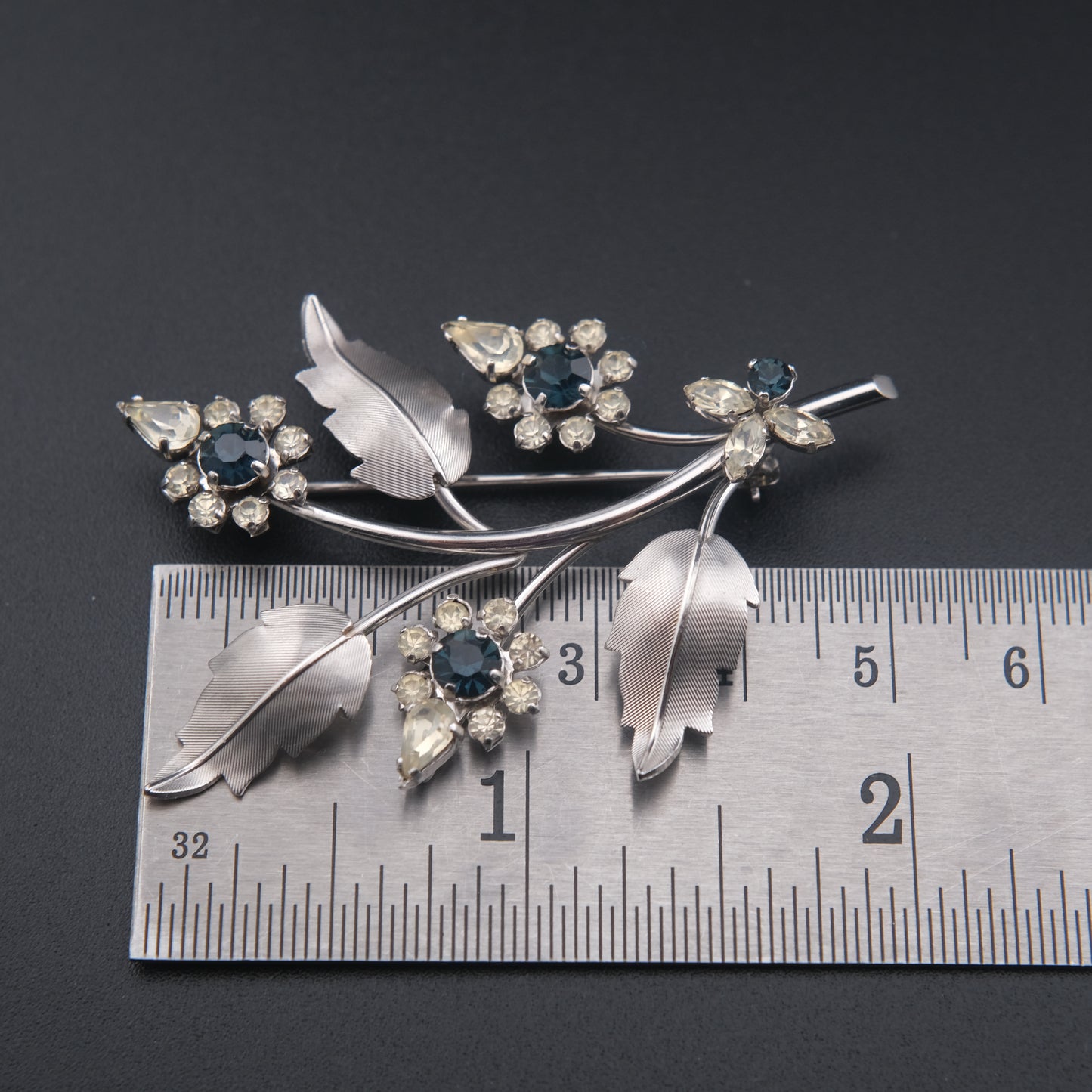 Vintage Signed "Krementz" Floral Brooch