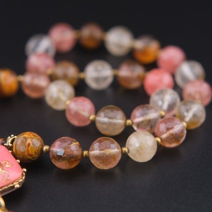 ❤️ Vintage Rubin & Steele Knight Intaglio Double-Sided Pendant Necklace