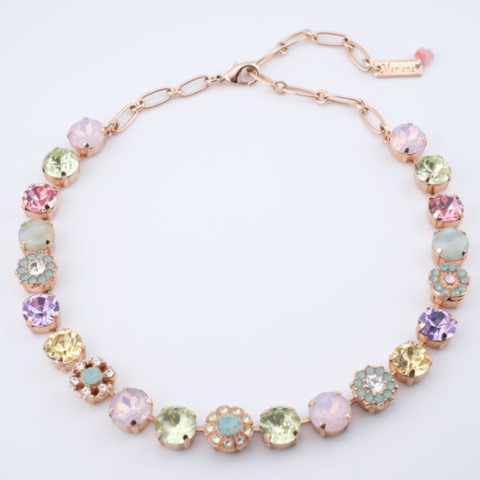 Mariana Necklace – Pastel Crystal and Rose Gold-Tone Setting