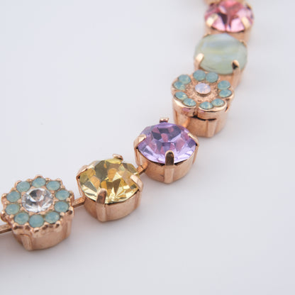 Mariana Necklace – Pastel Crystal and Rose Gold-Tone Setting