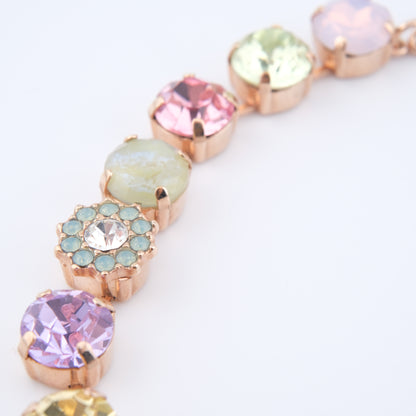 Mariana Necklace – Pastel Crystal and Rose Gold-Tone Setting