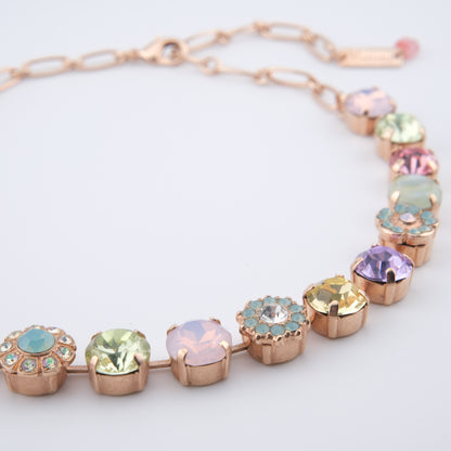 Mariana Necklace – Pastel Crystal and Rose Gold-Tone Setting