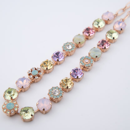 Mariana Necklace – Pastel Crystal and Rose Gold-Tone Setting