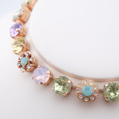 Mariana Necklace – Pastel Crystal and Rose Gold-Tone Setting
