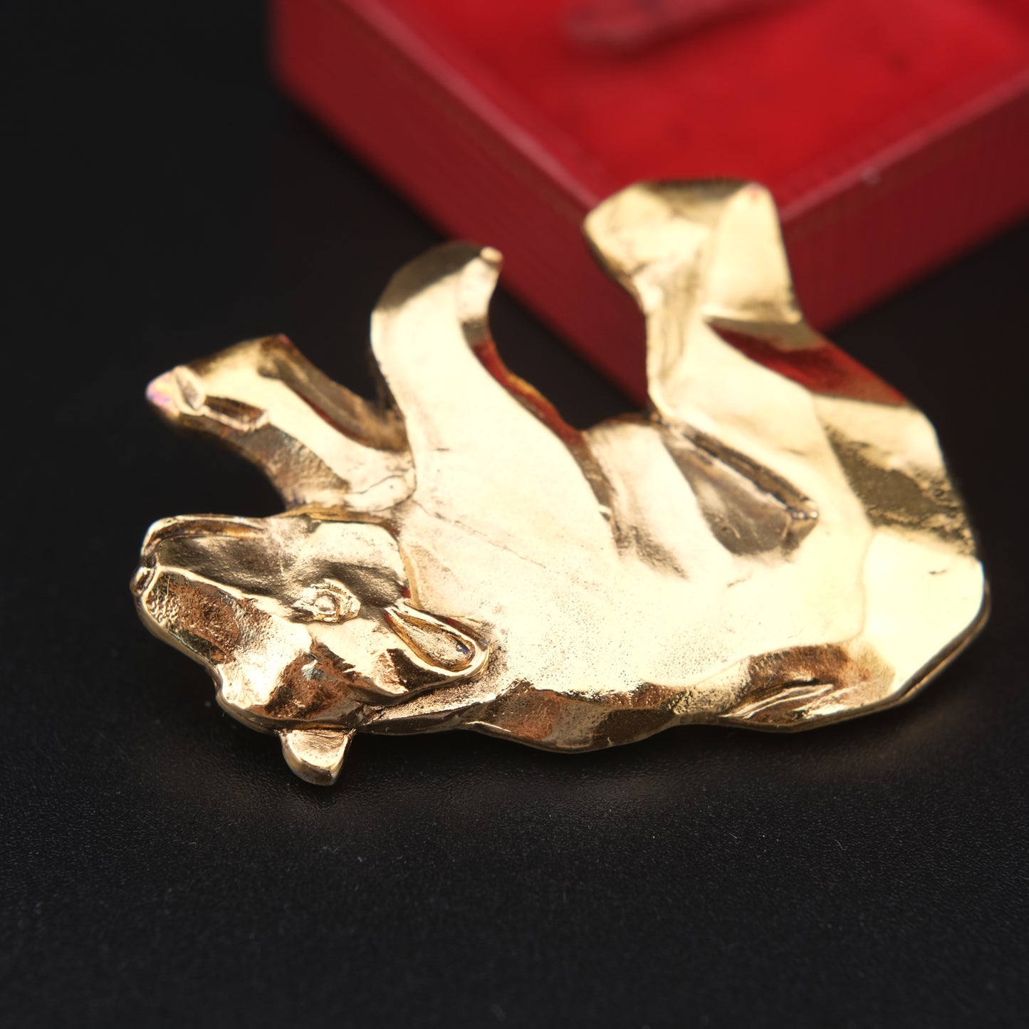 ❤️ Vintage Jacky De G. Paris Polar Bear Brooch – 1980s French Sculptural Jewelry