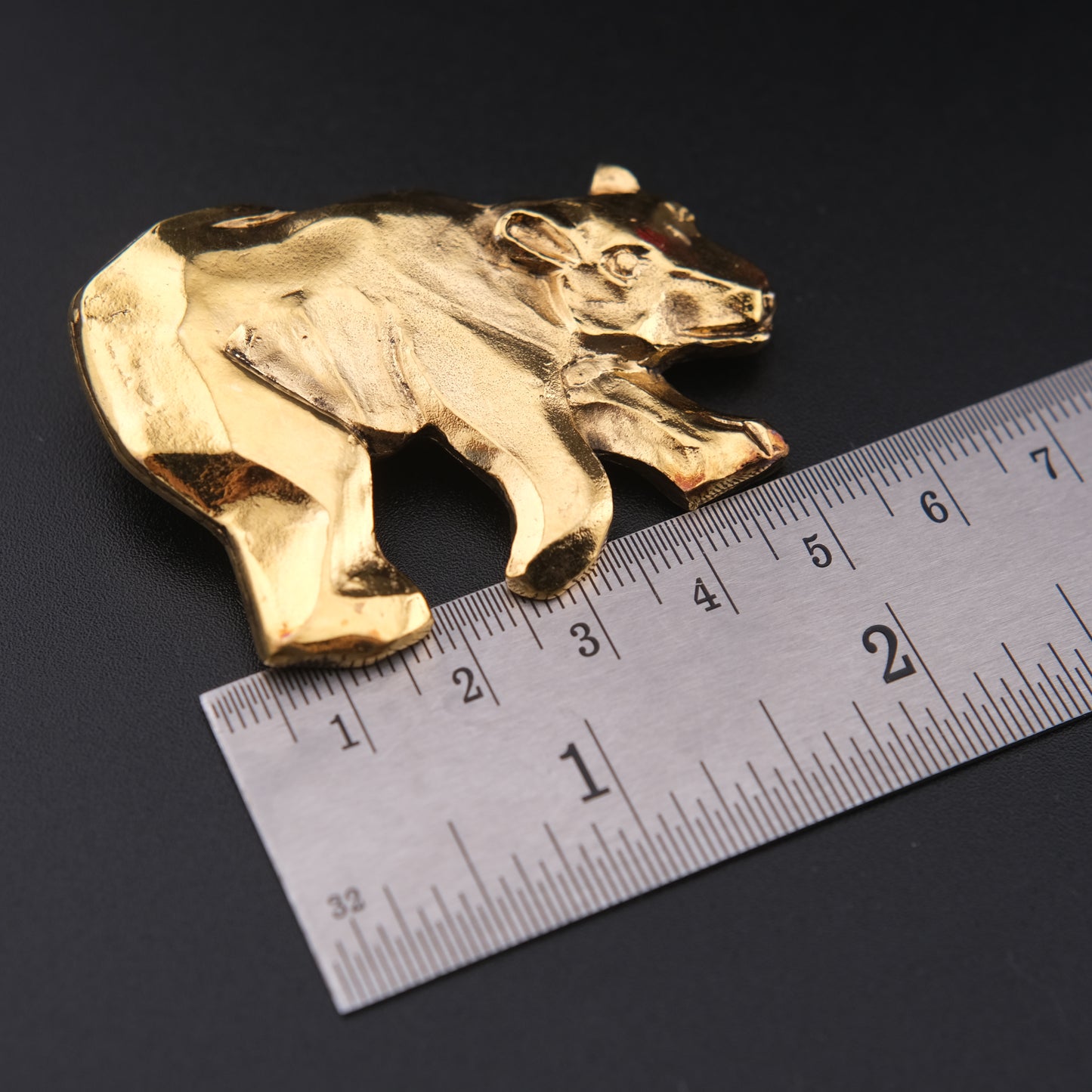 ❤️ Vintage Jacky De G. Paris Polar Bear Brooch – 1980s French Sculptural Jewelry