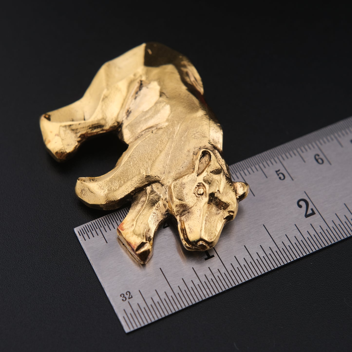 ❤️ Vintage Jacky De G. Paris Polar Bear Brooch – 1980s French Sculptural Jewelry