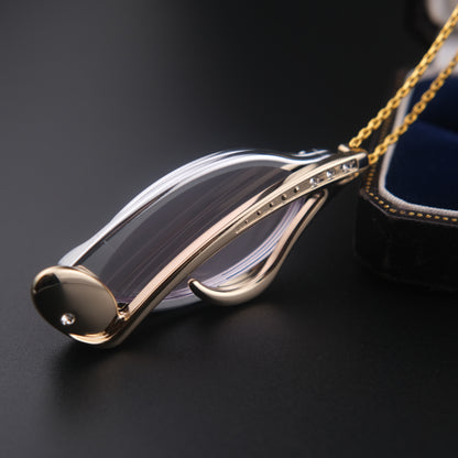 Vintage Nikon Loupe Magnifier Necklace - Music Note Design - Made in Japan