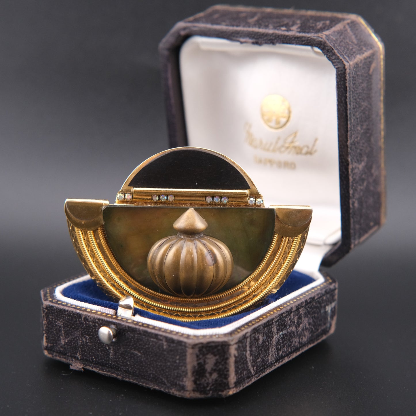 Vintage Marena Handmade German Brooch – Convertible to Pendant – Art Deco Revival Design