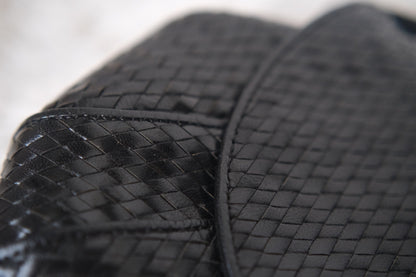 Vintage Yves Saint Laurent Woven Leather Crossbody Bag