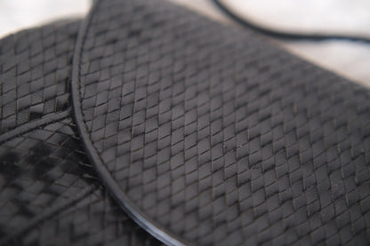 Vintage Yves Saint Laurent Woven Leather Crossbody Bag