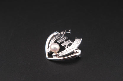 Tasaki Sterling Silver & Pearl Brooch – 1997 NHK Trophy Nagano Limited Edition