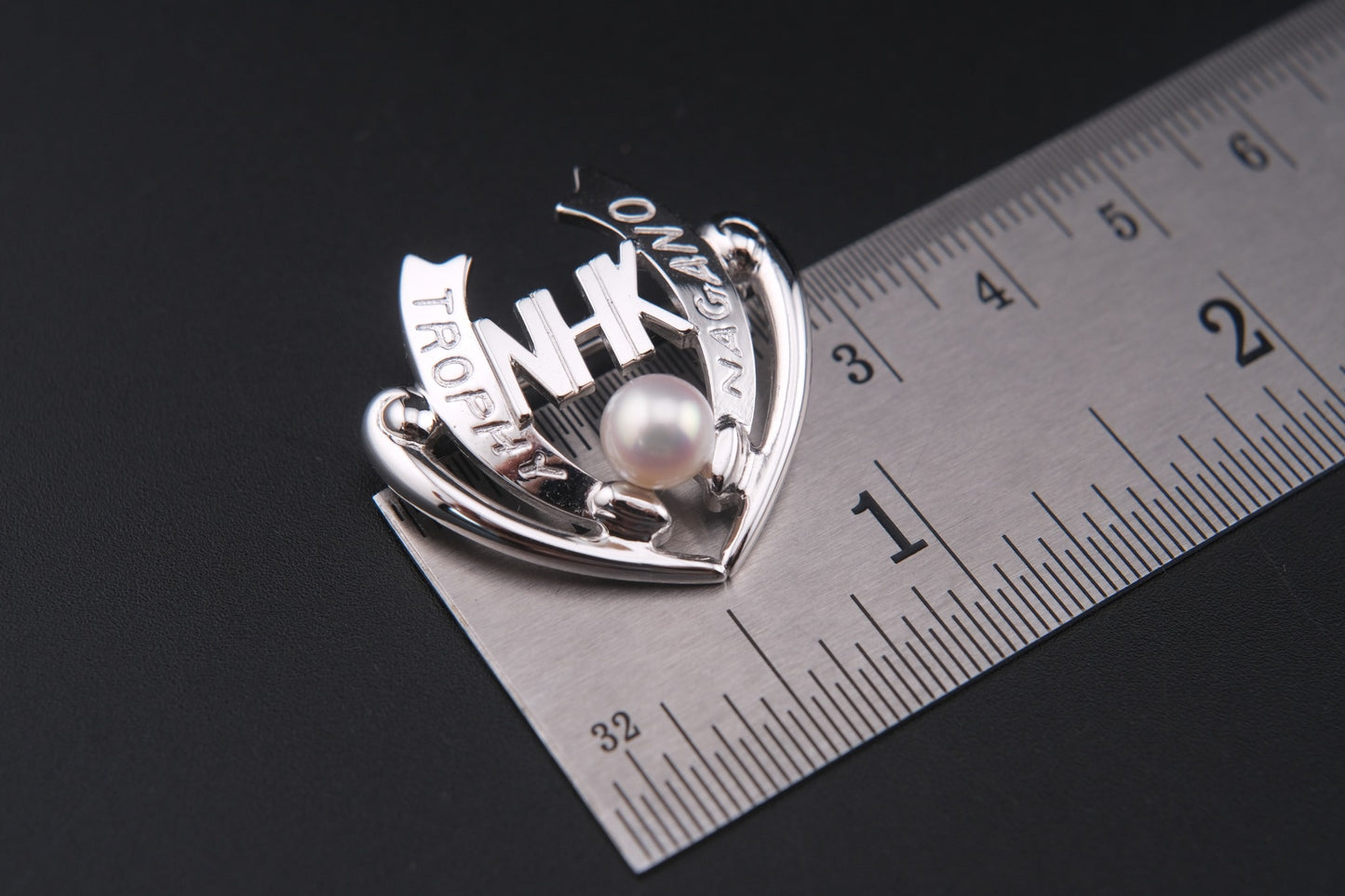 Tasaki Sterling Silver & Pearl Brooch – 1997 NHK Trophy Nagano Limited Edition