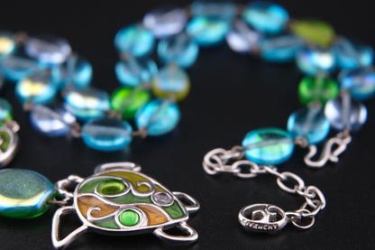 Vintage Givenchy Turtle Pendant Necklace