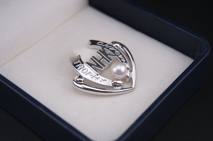 Tasaki Sterling Silver & Pearl Brooch – 1997 NHK Trophy Nagano Limited Edition