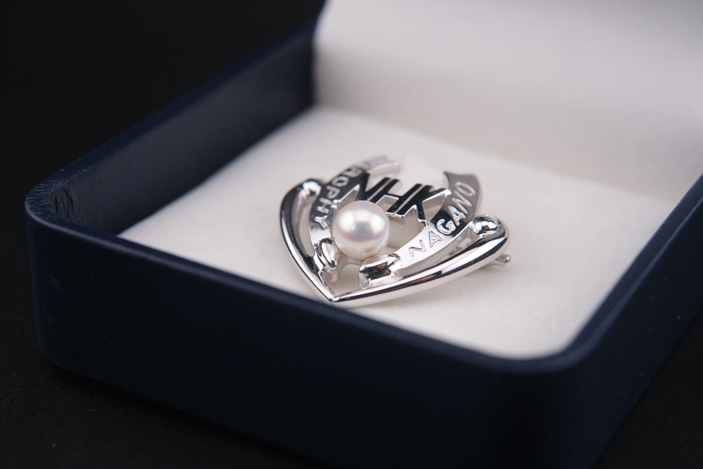 Tasaki Sterling Silver & Pearl Brooch – 1997 NHK Trophy Nagano Limited Edition